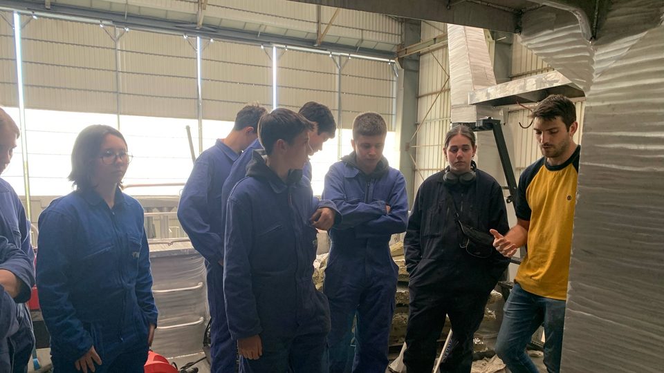 Lymaret 2 : les élèves de Seconde visitent le chantier de construction
