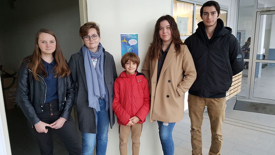 Un élu du Conseil Municipal des jeunes d’Etel porteur d’un message fort au lycée maritime
