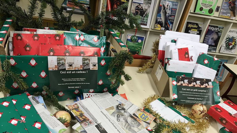 « C’est Noël au CDI » : de la lecture pour les fêtes.