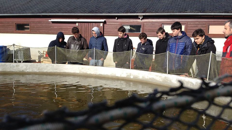 Les élèves de Cultures Marines en visite à la PEIMA