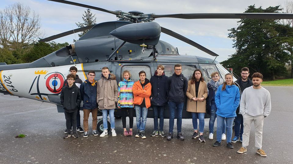 Guépard Yankee : un hélicoptère au Lycée Maritime d'Étel