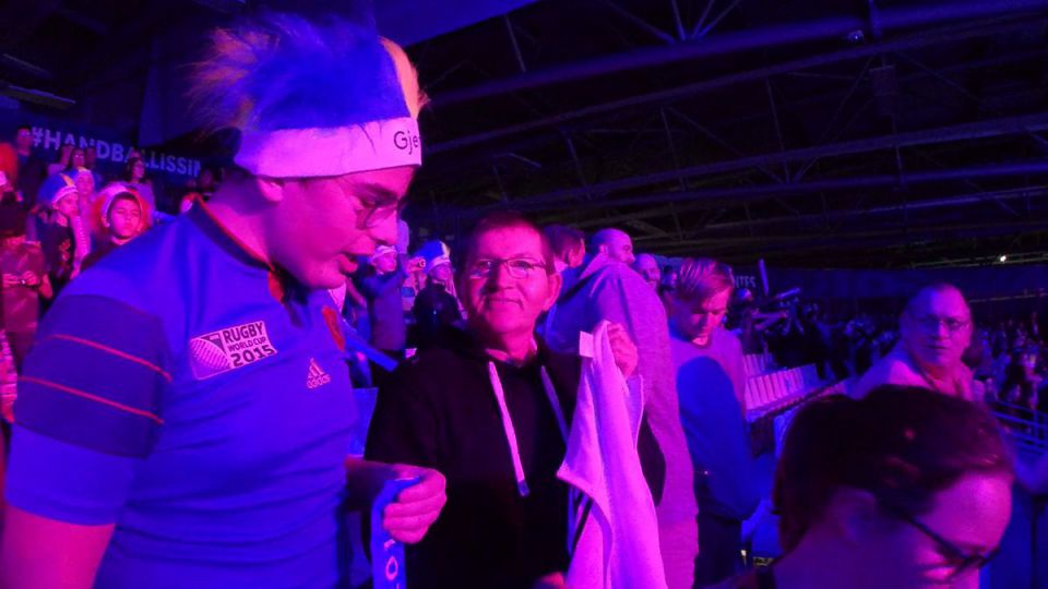 Les internes  assistent à un match de l’Euro handball féminin 2018 à Nantes