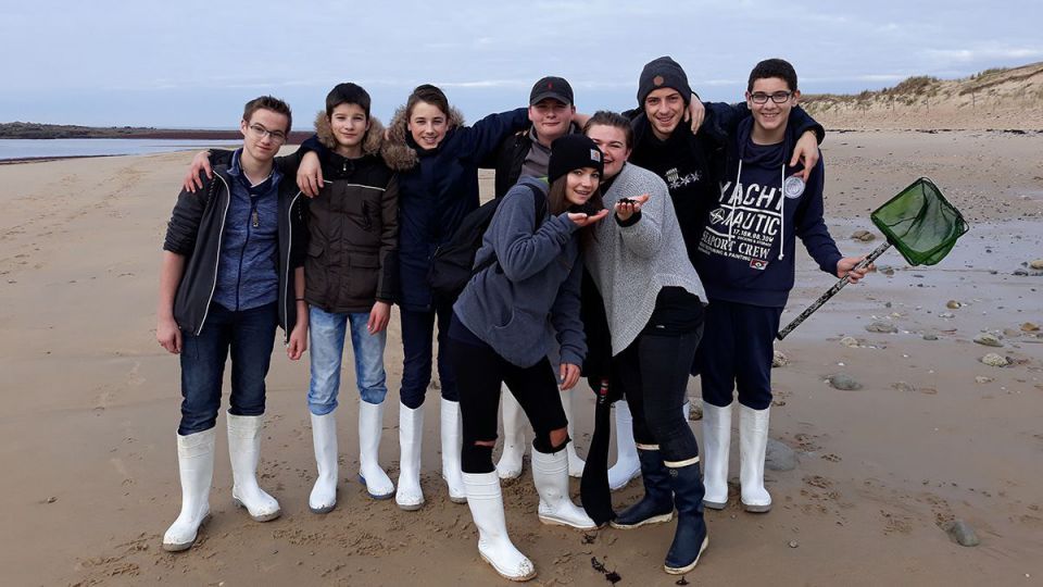Les élèves du LPA de Château Gontier en visite à Étel